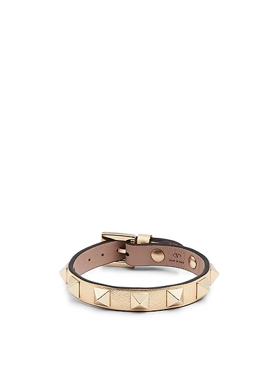 Small Rockstud Leather Bracelet