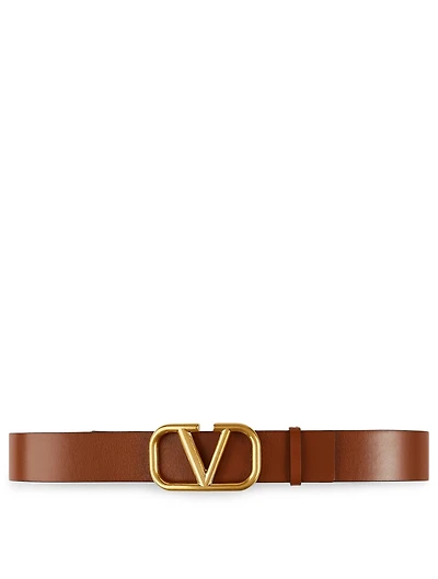 Reversible Leather VLOGO Belt