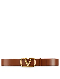 Reversible Leather VLOGO Belt