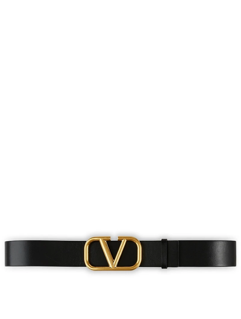 Reversible Leather VLOGO Belt