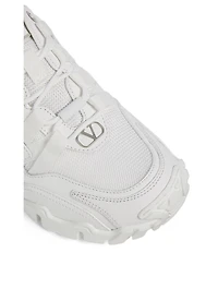 Climber Fabric And Leather Sneakers