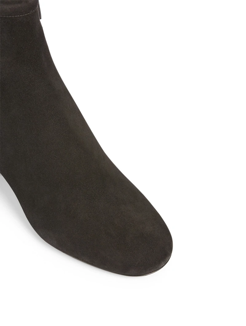 VLOGO 45 Suede Heeled Ankle Boots