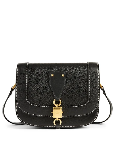 Small VLOCKER Leather Saddle Bag
