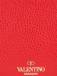 Large Rockstud Leather Pouch