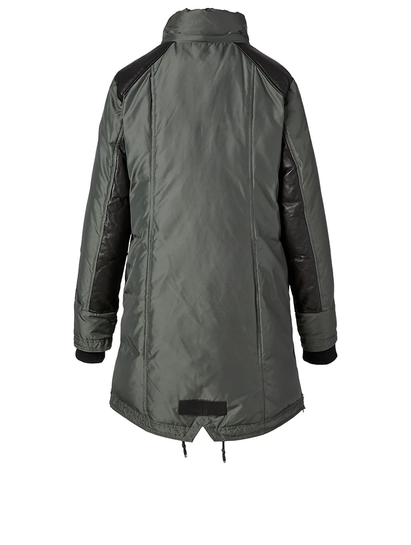 Chelsea Shearling Down Parka With Fur Hood