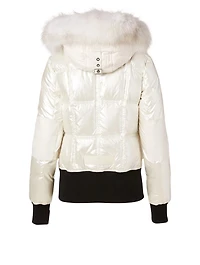 Fordham Down Bomber Jacket With Fur Hood