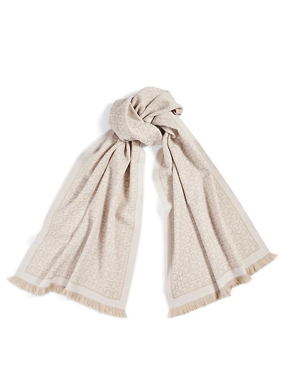Gancini Wool Scarf