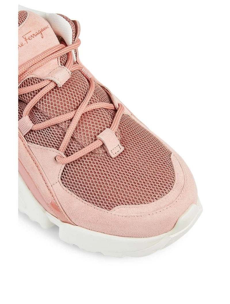 Skylar Mesh And Suede Sneakers