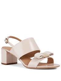 Giulia Patent Leather Heeled Sandals