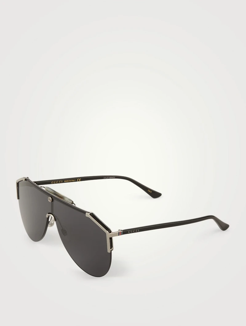 Aviator Shield Sunglasses