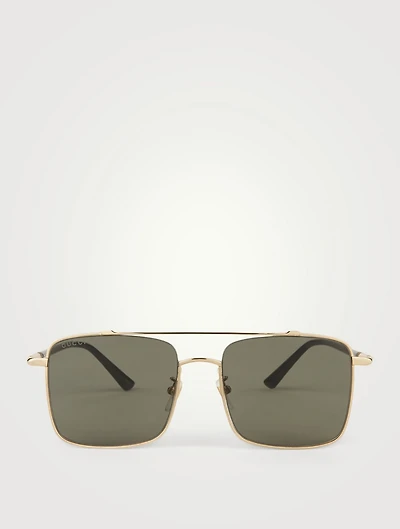 Square Aviator Sunglasses