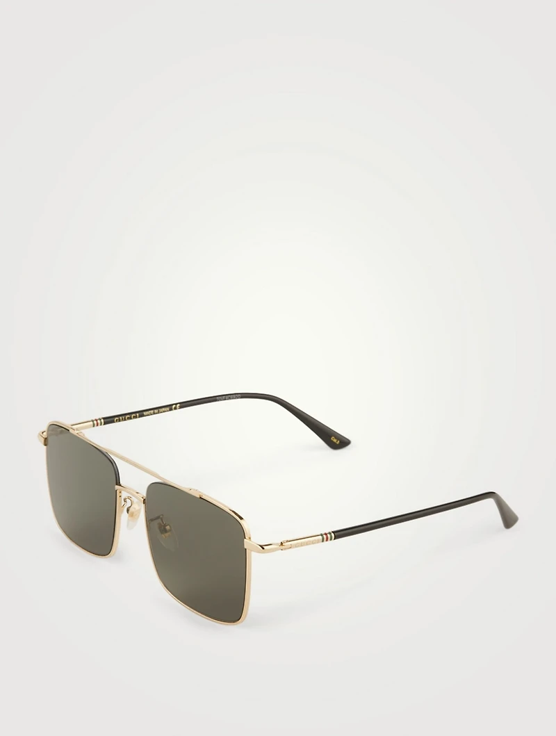 Square Aviator Sunglasses