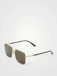 Square Aviator Sunglasses