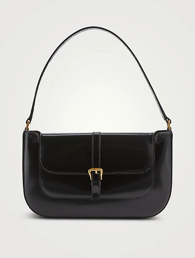 Miranda Semi Patent Leather Shoulder Bag