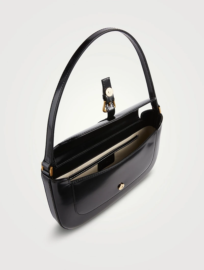 Miranda Semi Patent Leather Shoulder Bag