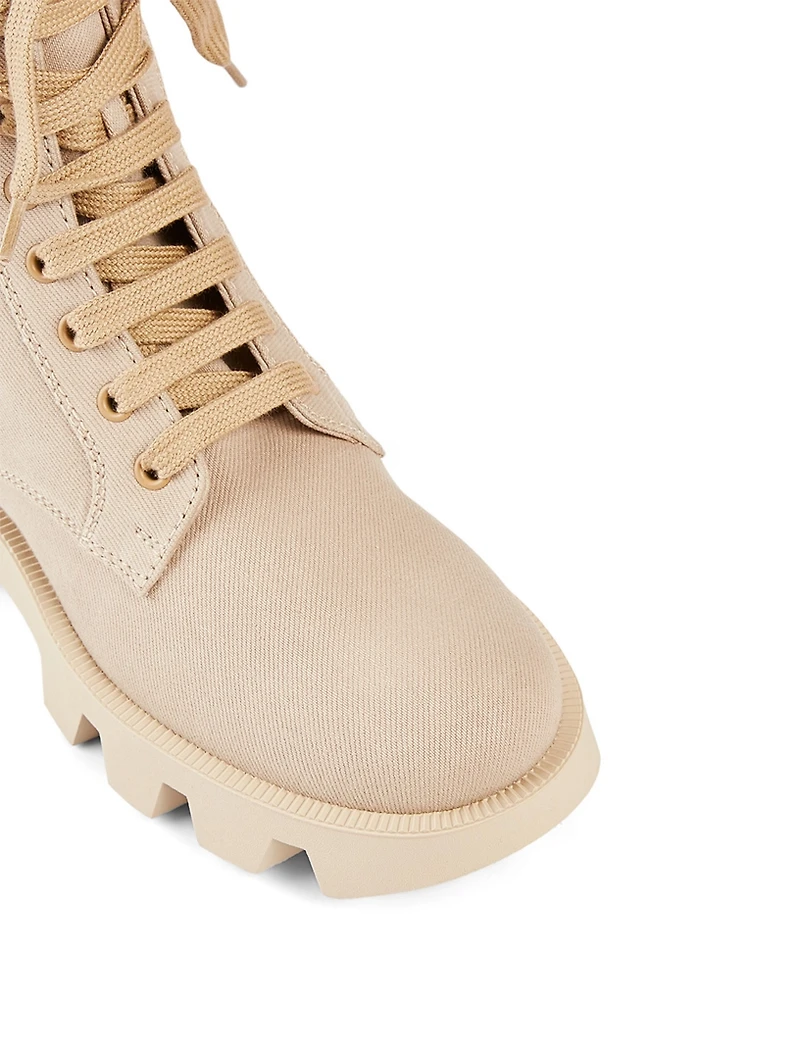 Canvas Combat Boots