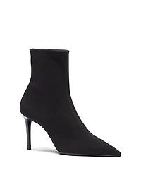 Technical Fabric Heeled Ankle Boots