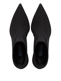 Technical Fabric Heeled Ankle Boots