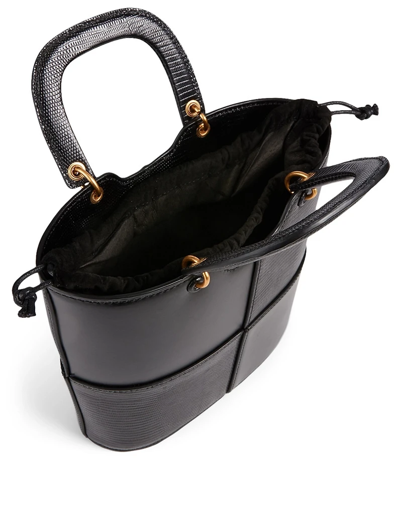 Andy Lizard-Embossed Leather Bag