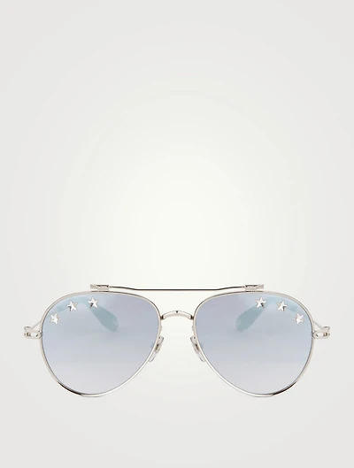 Aviator Sunglasses With Stars