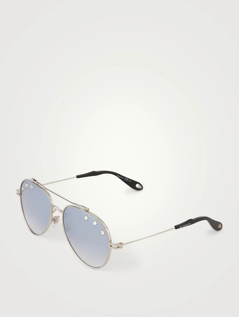 Aviator Sunglasses With Stars