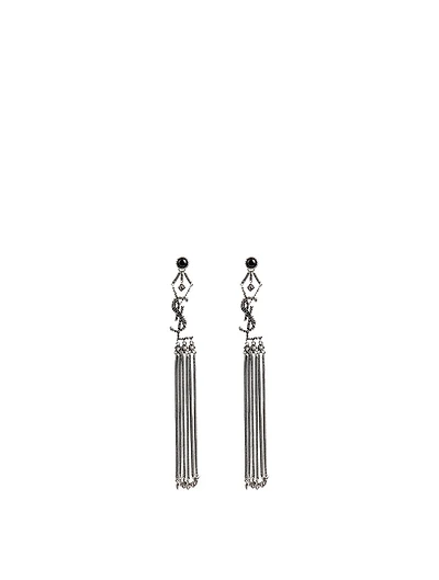 YSL Monogram Tassel Drop Earrings