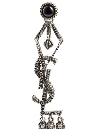 YSL Monogram Tassel Drop Earrings