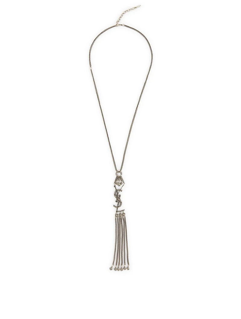 YSL Monogram Tassel Necklace