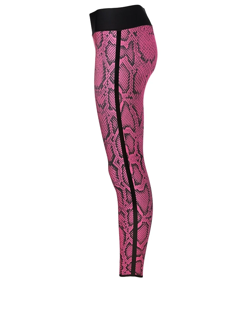 High-Waisted Leggings Python Print
