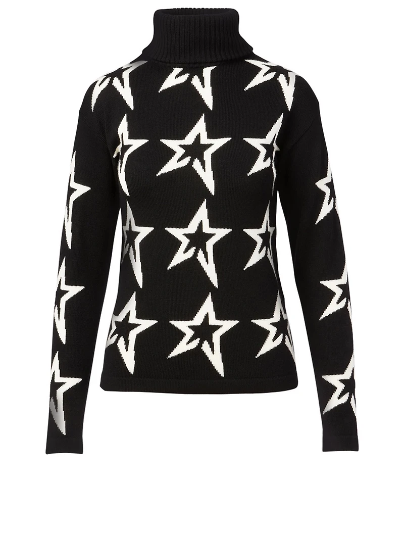 Wool Star Dust Turtleneck Sweater
