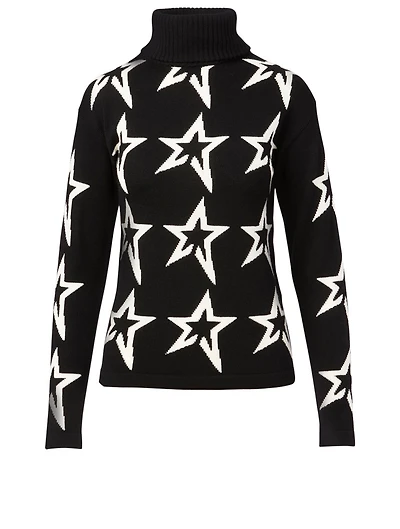 Wool Star Dust Turtleneck Sweater