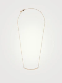 14K Gold Evil Eye Necklace With Diamonds