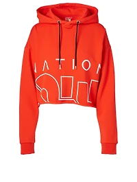 Restart Cropped Hoodie