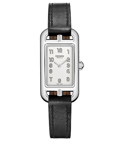 Nantucket TPM Leather Strap Watch, 17 x 23mm