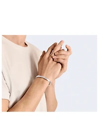 15g Brushed Sterling Silver Ribbon Bracelet