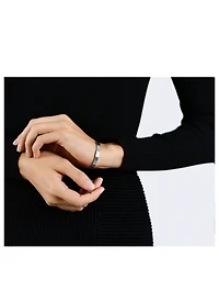 15g Brushed Sterling Silver Ribbon Bracelet