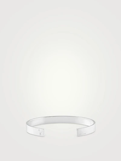 21g Brushed Sterling Silver Ribbon Bracelet