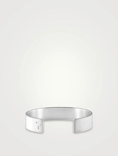 41g Brushed Sterling Silver Ribbon Bracelet