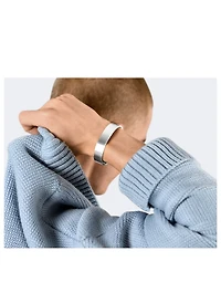 41g Brushed Sterling Silver Ribbon Bracelet