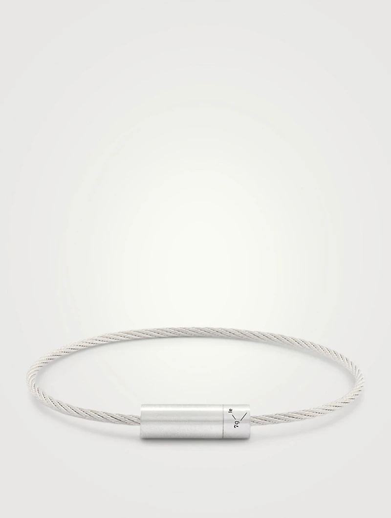 7g Brushed Sterling Silver Cable Bracelet