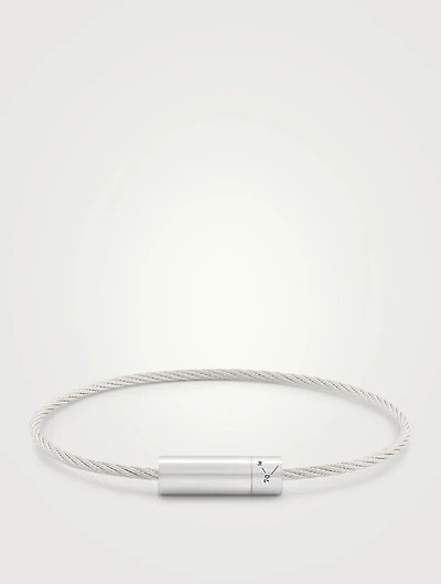 7g Brushed Sterling Silver Cable Bracelet
