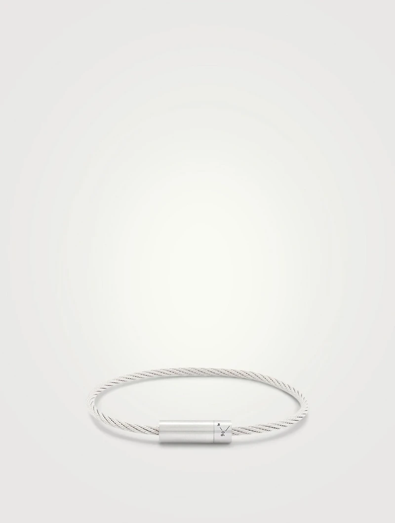 9g Brushed Sterling Silver Cable Bracelet