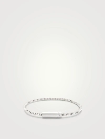 9g Brushed Sterling Silver Cable Bracelet