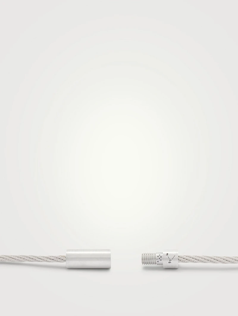 9g Brushed Sterling Silver Cable Bracelet