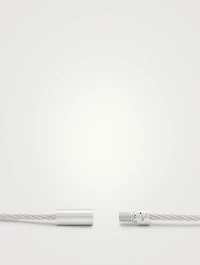 9g Brushed Sterling Silver Cable Bracelet