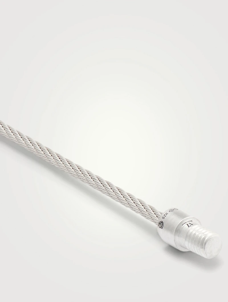 9g Brushed Sterling Silver Cable Bracelet