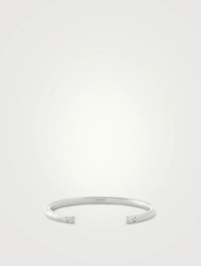 31g Brushed Sterling Silver Bangle Bracelet
