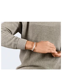 31g Brushed Sterling Silver Bangle Bracelet