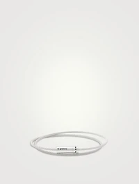 9g Brushed Sterling Silver Double Cable Bracelet