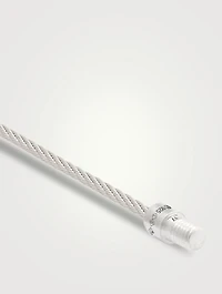 9g Brushed Sterling Silver Double Cable Bracelet